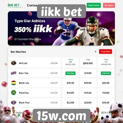 Ofertas de bônus disponíveis no iikk bet