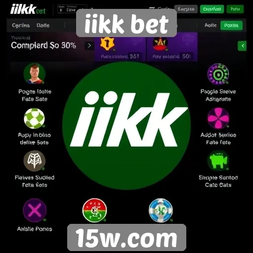 Visão geral das funcionalidades do site iikk bet