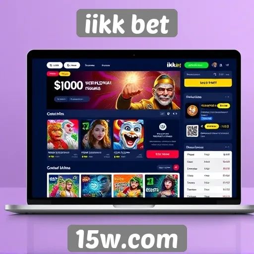 Análise da interface do usuário do site iikk bet